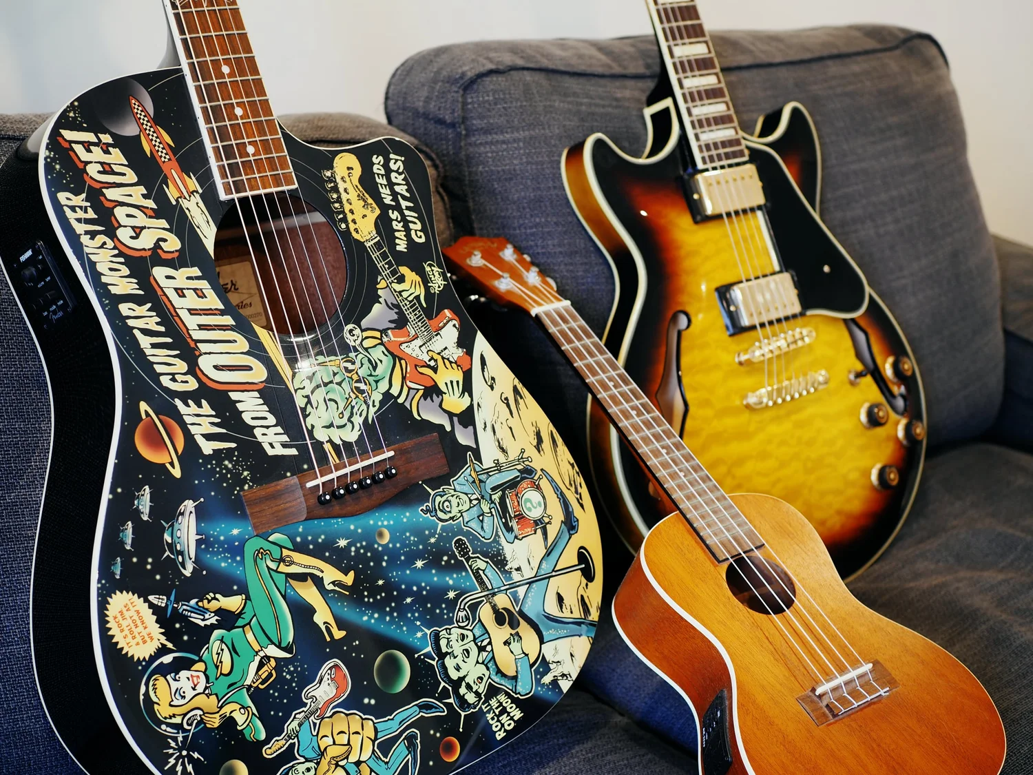 More guitars