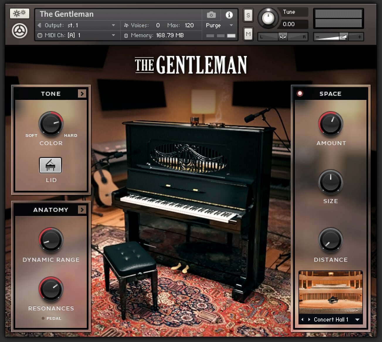 The Gentleman piano instrument