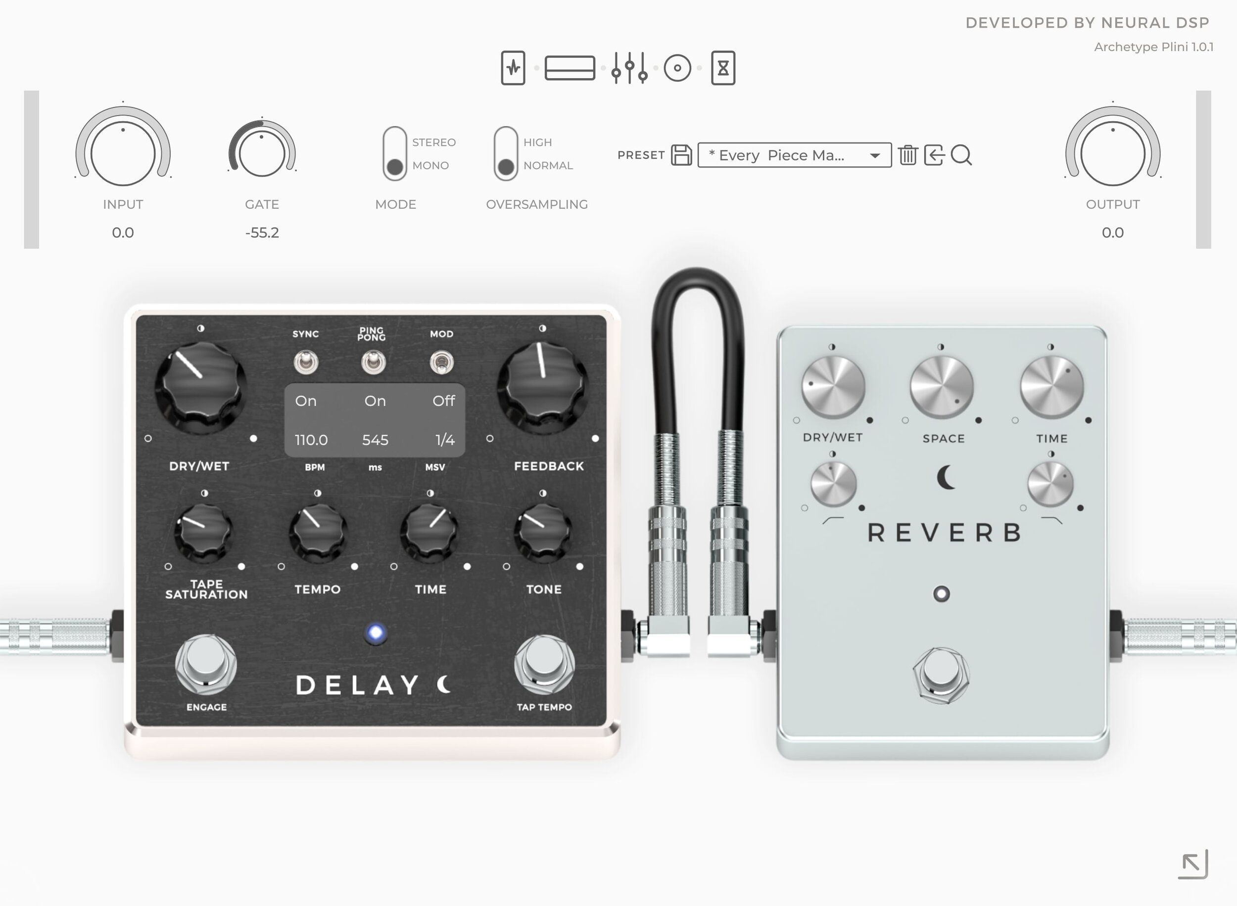 Neural DSP Archetype Plini settings