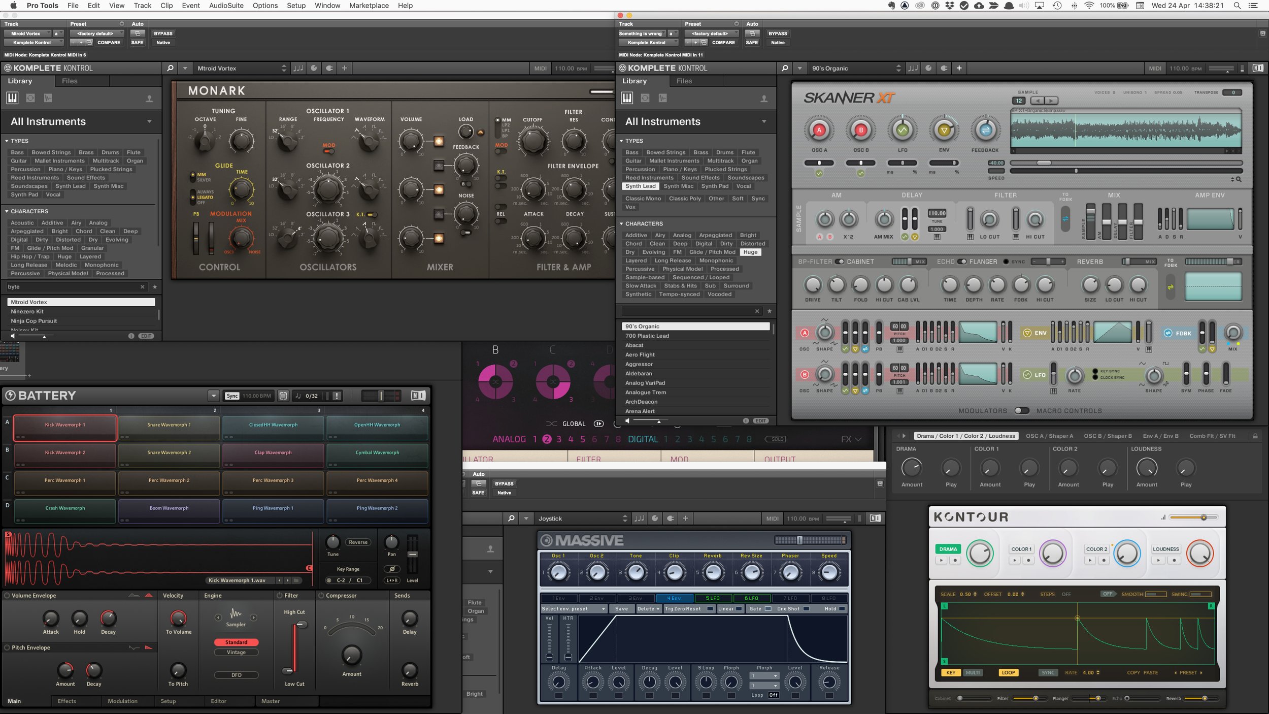Virtual instruments used